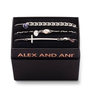 Alex and Ani Tall cross bracelet gift set